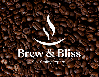 Brew & Bliss Logo and Branding branding cafe brand coffe coffe brand graphic design logo logo design minimal