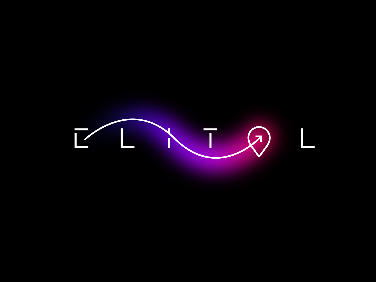 Elitol arrow brand branding china company elitol font geo geolocation identity letter location logistics logo logotype point vector