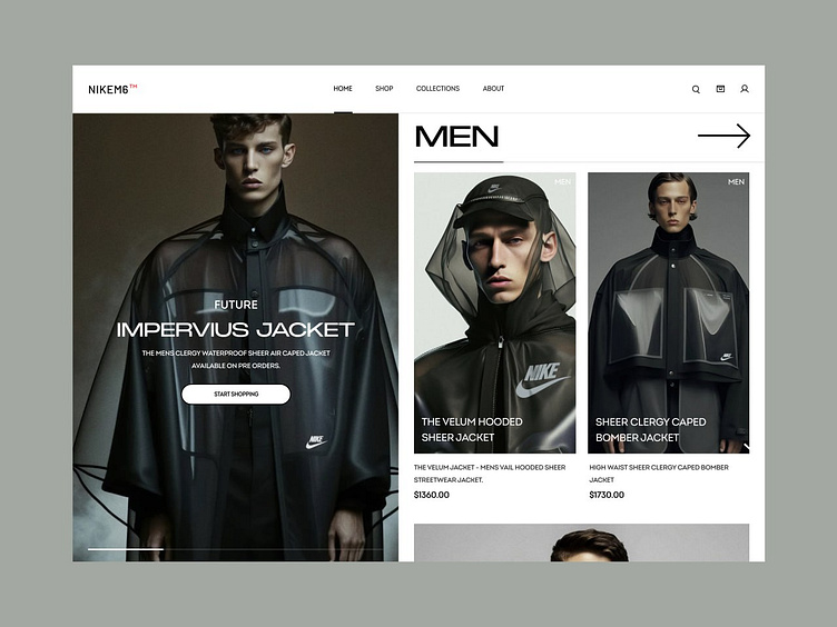 Urban Clothing Store UI by Sam Halpert for Awsmd on Dribbble