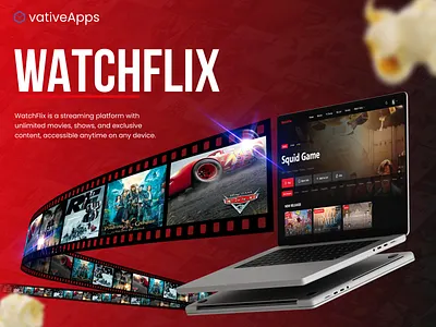 Watchflix – Video Streaming Website design ui figma mobile app mobile app design ui uiux website website design website ui
