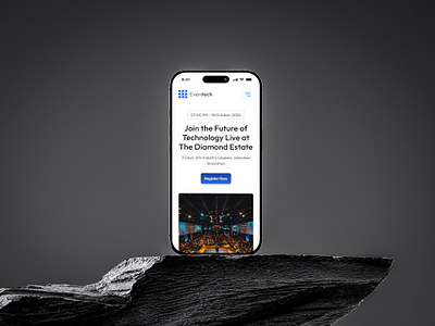 Event Landing Page — Built in Framer event landing page framer framer cms framer website landing page responsive design tech website ui ui design ui ux design ux web design web development website design