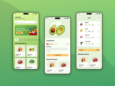 Grocio Mobile Application app cart grocery mobile mobile application