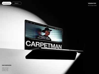 Web design for a music artist artist design music ui ux web web design