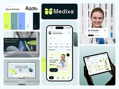 Medixa® – Branding, Website, App & Dashboard UI/UX Design animation brand guidelines brand identity brand system branding branding agency branding and identity dashboard product design healthcare branding healthcare dashboard design healthcare ui design healthcare website design medical app ux medical product design micro interactions mobile app uiux mobile app uiux design saas dashboard design uiux case study website