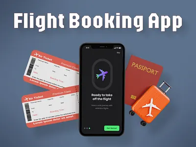 Flight Booking | Mobile App Design app design app development figma flight app flight booking app mobile app mobile application photoshop ui design ux design