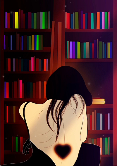 Reading books is love ❤️‍🔥 aesthetic art concept digital digitalartwork digitalillustration graphic design illustration recommendations vector