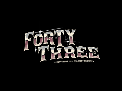 Forty Three Logo Title Design branding design drawing graphic design harleydavidson illustration logo logodesign logotitle logotype motorcycle vintage
