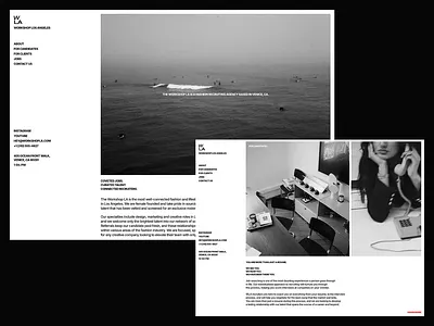 Minimalist Agency Website / Grid Layout agency black and white development framer home page landing menu minimal portfolio recruitment studio typography web design website
