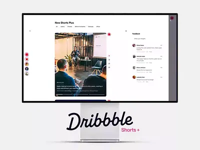 Dribbble Shorts after effects animation app branding design dribbble logo newfeature story ui ux