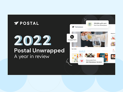 Postal End of Year Report branding design ebook editorial end of year illustration report review year review