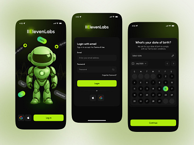 AI Voice & Text Generator App UI ai ai app design ai mobile app ai voice app ai voice generator app app app design design generator ios app loginscreen mobile app mobile app design onboarding sign up sign in splashscreen ui uxuidesign voice ai voice genrator