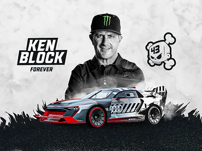 Ken Block / banner animation animation brander branding car design illustration logo motion motion graphics ui vector