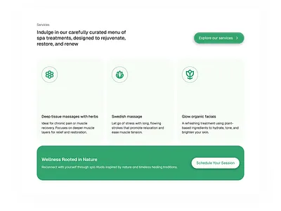 Services Exploration graphic design landing page ui uiux web design