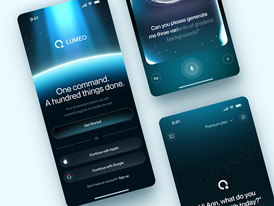 Mobile design for AI app design application design design interface ios app design product service startup ui uiux ux