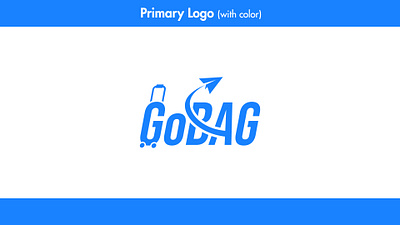 GoBag- Travel Agency Logo adobe illustrator agency brand design brandidentify gobag graphic design lettermark logo logodesign logodesigner logomark logotype travel travel agency typography