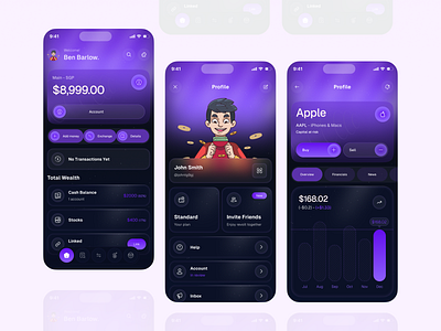 Finance Mobile App app design bankingapp finance finance app finance app design finance mobile app financeapp fintech fintech mobile app mobile app mobile app design mobileappdesign product design transactions