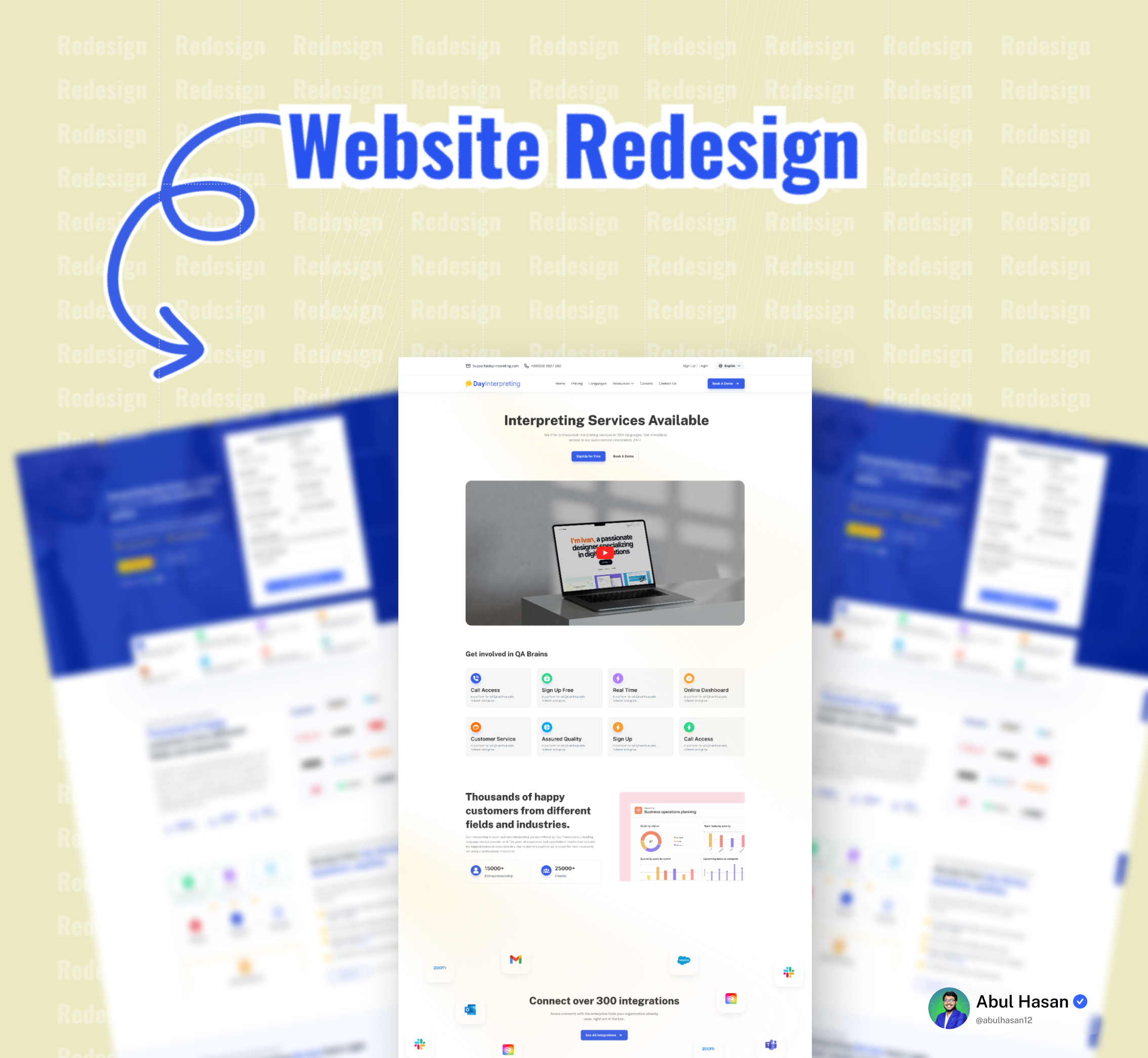 Landing Page Redesign design figma design landing page uiux design web website website design
