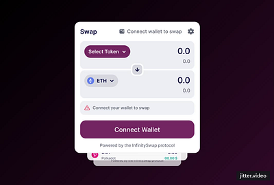 Swap Widgets for Crypto Platform animation app clean crypto crypto app design graphic design search ui ui design ui ux ui ux design user interface ux ux design widgets