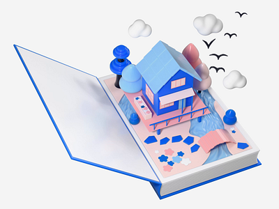 Story Book Animation 3d 3d animation animation blender modeling
