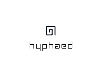 Hyphaed Logo branding company design graphic design hitech illustration logo magic spiral square font