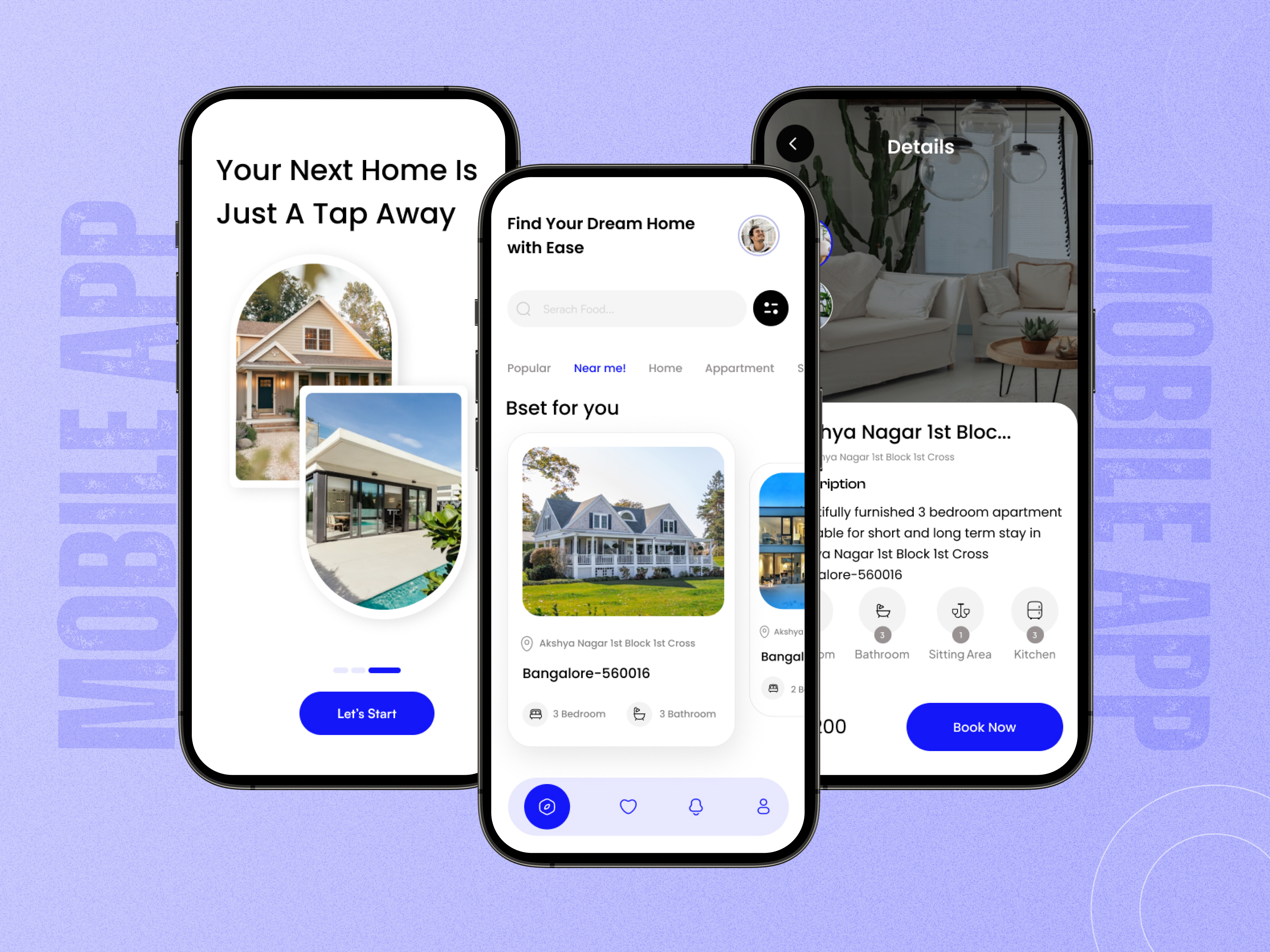 Real Estate Mobile App UI Design by Apptechies androidapp appdesigninspiration appdevelopment branding graphic design iosapp mobileux propertyapp realestateapp realestateui ui uidesign uxdesign