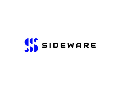 Sideware bold branding geometric letter s logo logodesign modern simple software