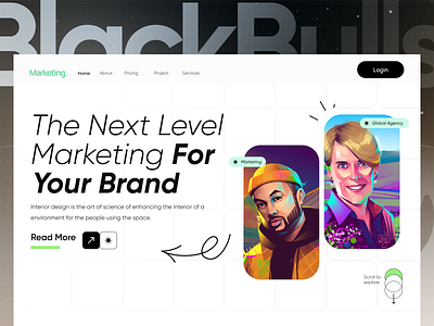 marketing ai assistant web ui design ai assistant ai marketing app ui clean ui design digital marketing marketing assistant minimal ui saas saas ai design ui ux web design