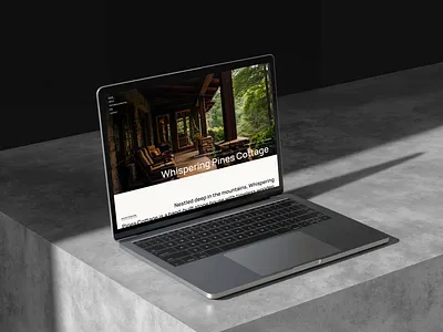Whispering Pines Cottage design figma framer ui uiux ux web design website