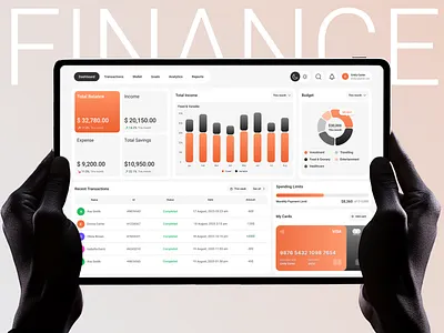 Personal Finance Dashboard UI financedashboard fintech fintechdesign fintechui minimaldesign moneymanagementapp ui ui ux design userexperience zignuts zignuts technolab