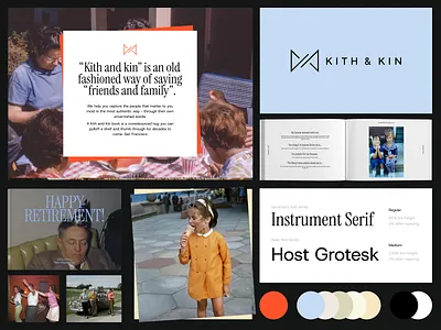 Kith&Kin: beautiful color palette bachoodesign branding clean color palette design visual identity website