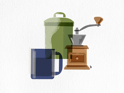 Coffee break graphic design illustration
