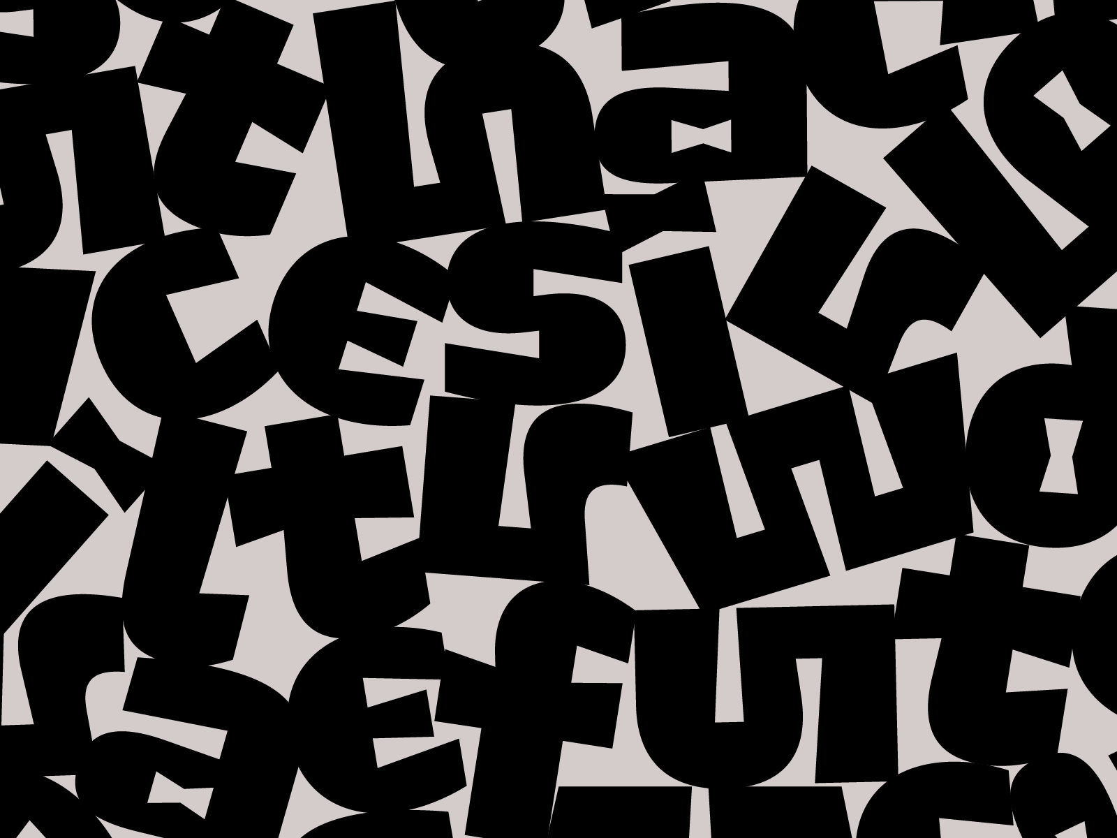Weird letters by Type forward on Dribbble