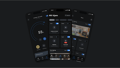 Smarthome app app design system smarthome ui user interfase ux webdesign