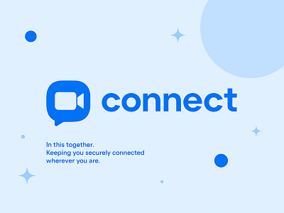 Connect – Stay Securely Connected Anywhere branding communication connect digital graphic design logo minimal modern technology typography