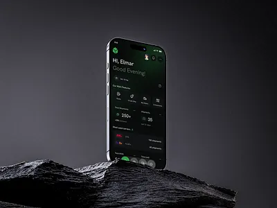 Smart Delivery App app design clean dark mode app delivery app delivery management e commerce app location tracking logistics app minimal ui mobile app design modern mobile app order tracking product design responsive app shipment tracking shipping track order tracking ux ui design