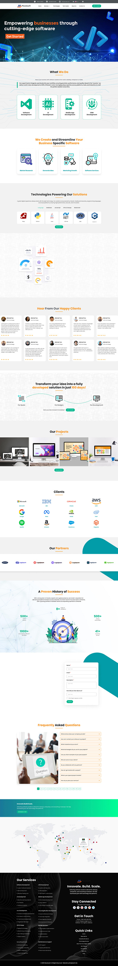Website Ui/Ux Design for a Software Comapny figma software ui ui design ui ux ui ux design user experience user interface website design