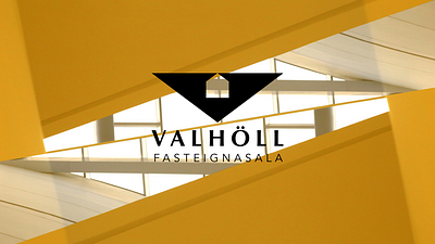 Valhöll (Valhalla) Real Estate Agency abstract logo brand identity branding brandmark clean design design geometric logo graphic design identity design logo logo design logomark minimalist logo real estate agency real estate branding real estate logo simple timeless identity timeless logo visual identity