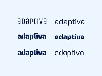 adaptiva - Supplements Wordmark Logo adapted adaptiva letter logo modern text logo wordmark wordmark logo