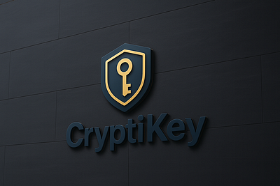 CryptiKey Logo Design – Modern Shield & Key Concept for Securit blockchainlogo brandidentity branding cryptologo design dribbble dribbbleshots fintechdesign goldenratiodesign graphic design illustration keylogo logo logodesign luxurylogo minimallogo modernlogo securitylogo shieldlogo typography