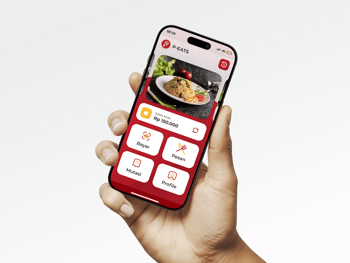 P-EATS – Internal Canteen App Redesign Image 1