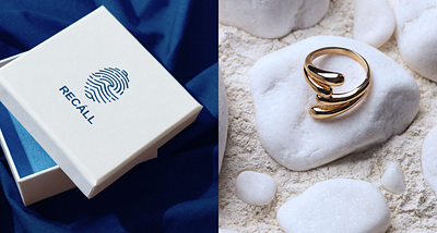 LOGOTYPE jewelry box box design brand design brand identity branding design fashion graphic design identity illustration jewellery jewelry logo logotype logotype design package packaging ring sea sign