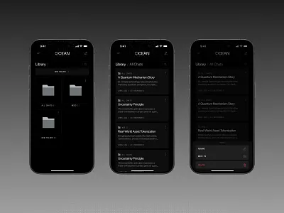 Ai Chats - Folder structure ai artificial intelligence blockchain chats crypto dar mode files folder growth design management minimal mobile product design saas software startups ui ux