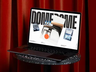 House of Dome Interior brutalist clean design furniture interior landing page minimal minimalist product design typography ui ux web design website