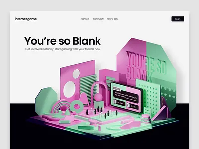 3d game and ui design 3d game gaming graphic design illustration web design