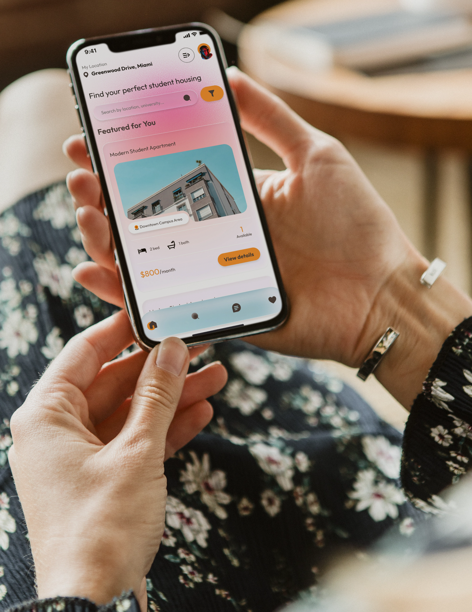 House Rental App for Students figma design house rent app mobile app design student ui ui design