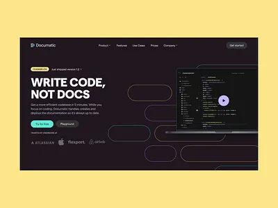 Documatic Website branding design graphic design illustration logo typography ui ux vector
