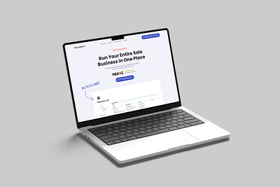 Digital Product Landing Page branding ui