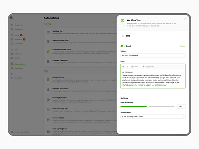 Drawer app drawer form modal slider toggles ui