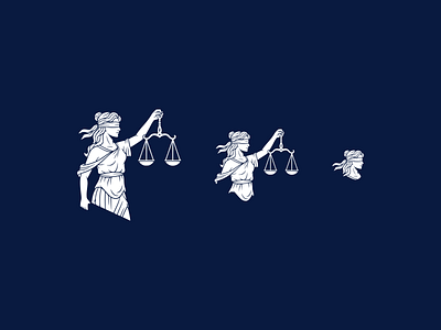 BHS logo symbol illustration justice justitia law law firm lawyer legal logo logo design