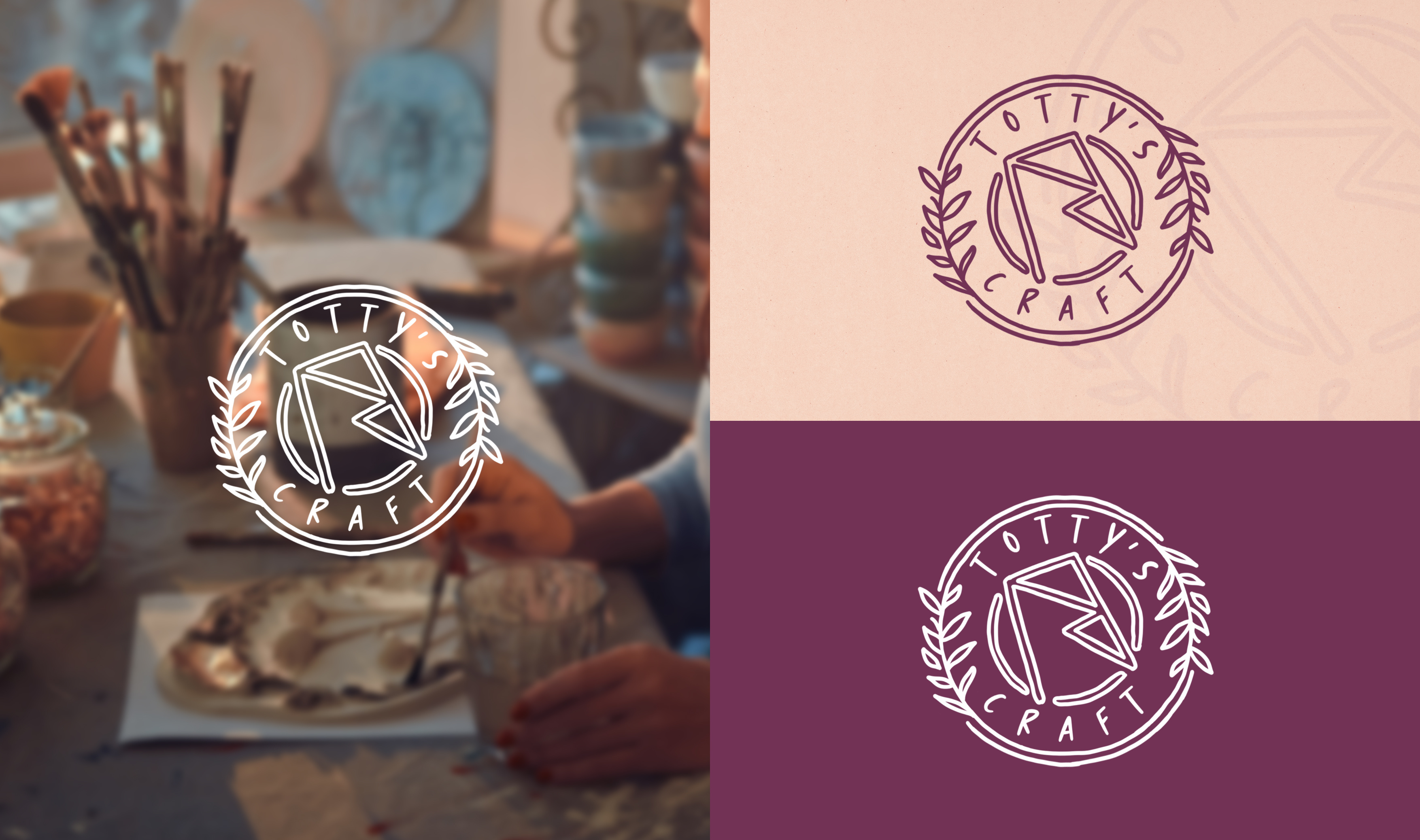 Totty's Craft Art Shop branding graphic design logo motion graphics